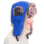 Trapper Hat (Double Blue)