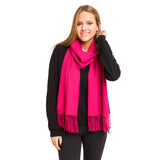 Solid Color Classic Scarf (Magenta) - Melifluos