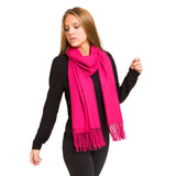 Solid Color Classic Scarf (Magenta) - Melifluos