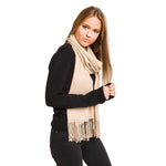 Solid Color Classic Scarf (Beige) - Melifluos