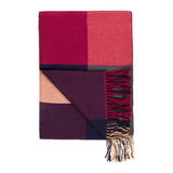 Winter Viscose Plaid Scarves (Navy Beige) - Melifluos